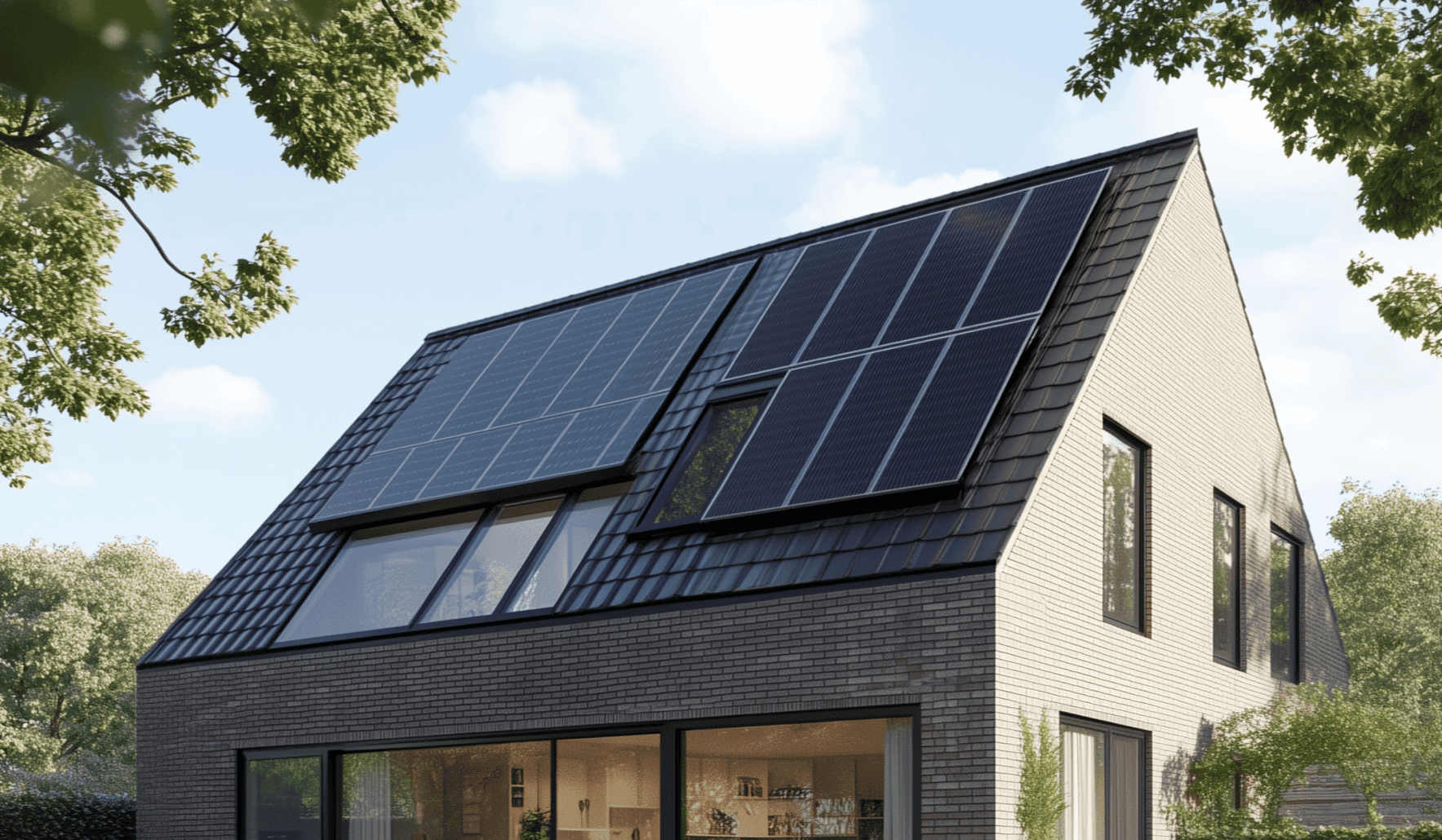 Huis van Sunergy klant met zonnepanelen